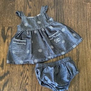 Calvin Klein baby top and bloomers